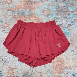 Women's Athletic Shorts in Red